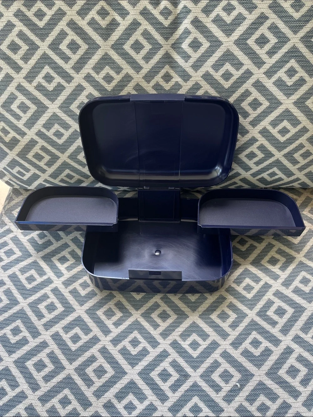 Navy Plastic Multi-Compartment Storage Box